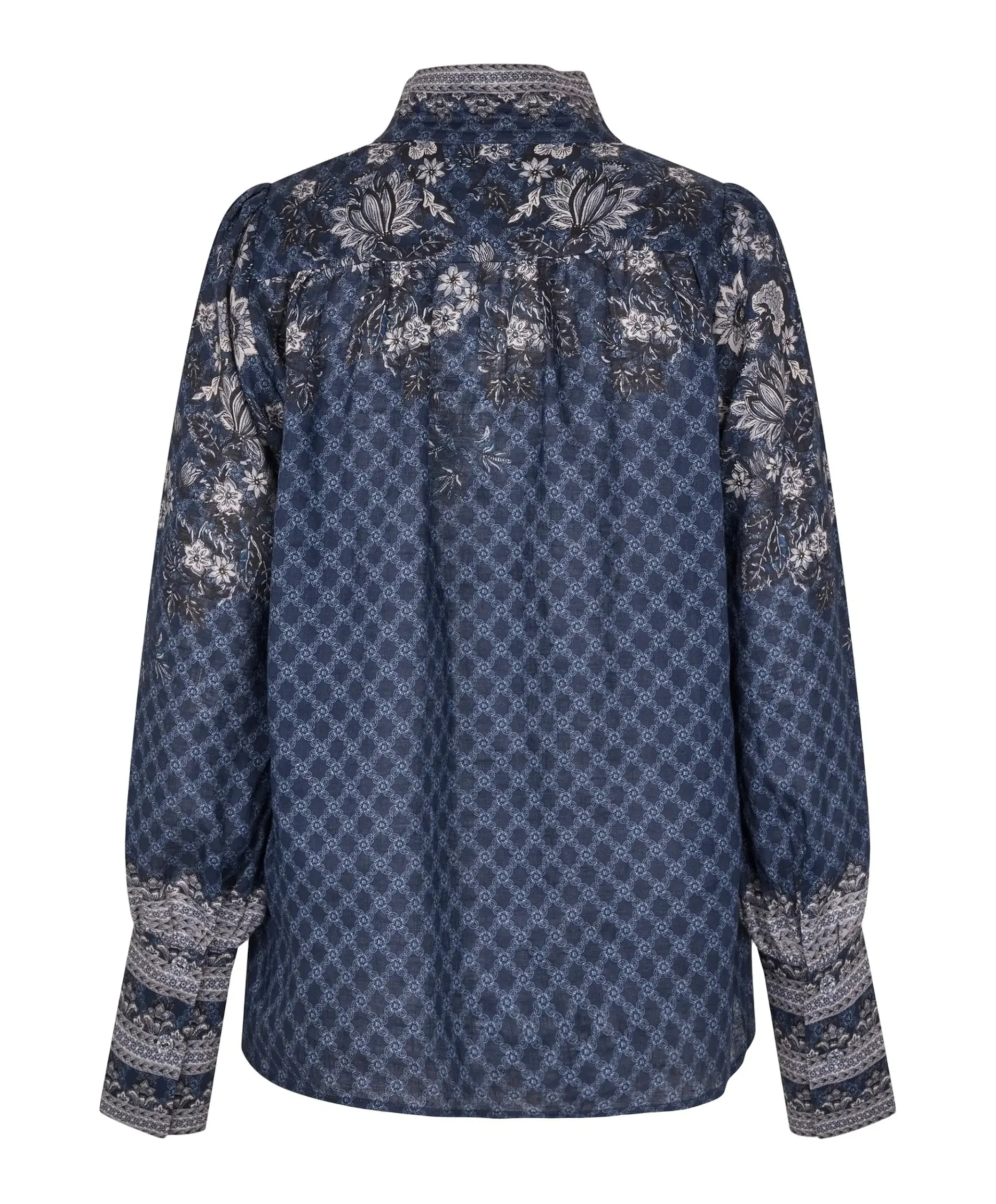 Dames blouse blauw