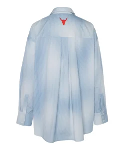 Dames blouse blauw