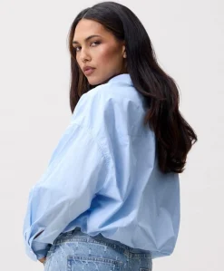Dames blouse blauw