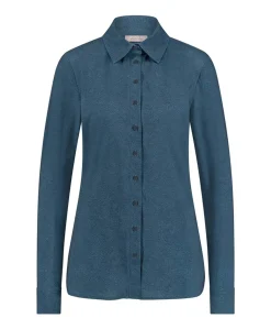 Dames blouse blauw