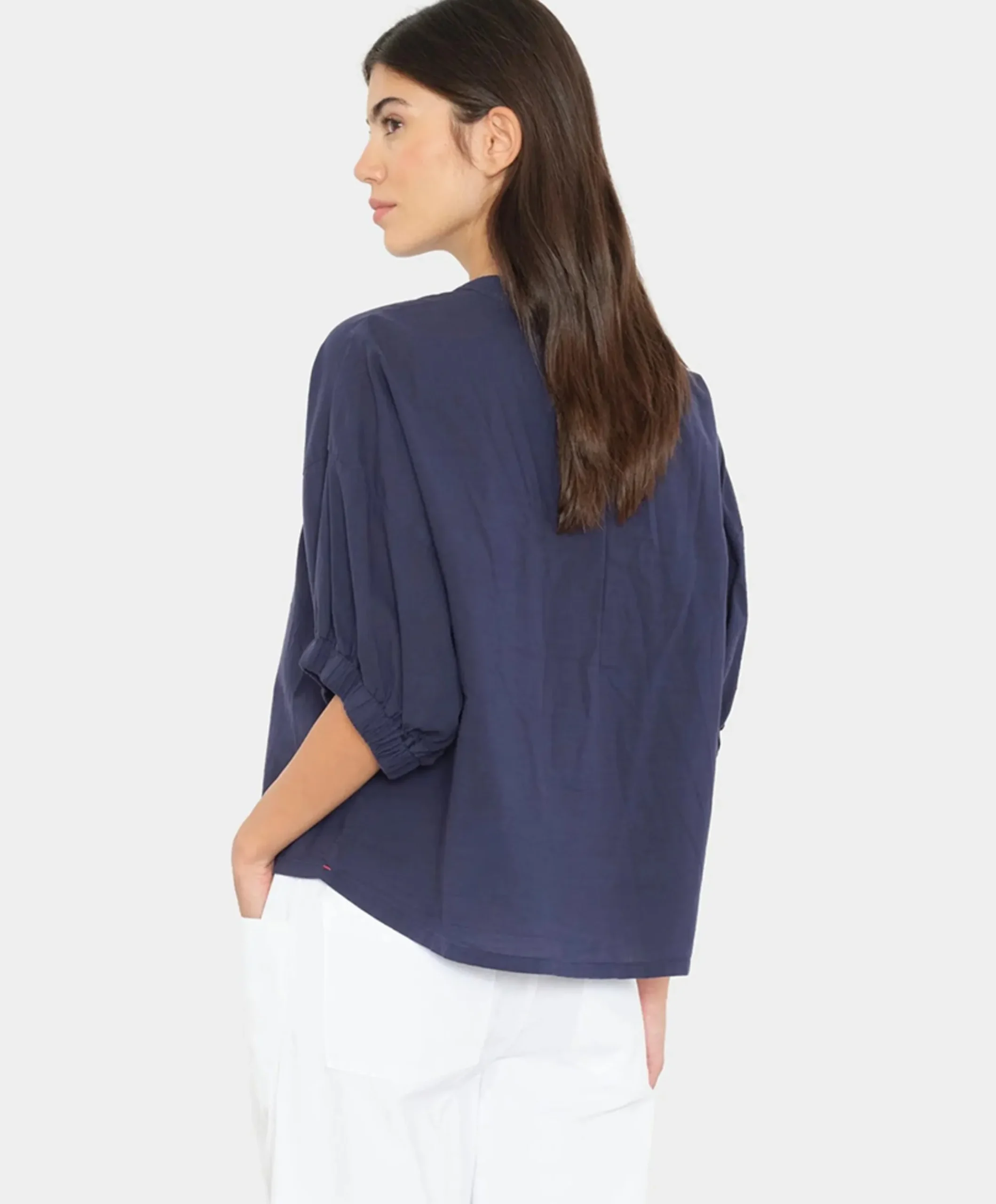 Dames blouse blauw