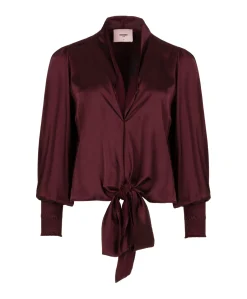 Dames blouse bordeaux