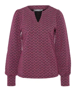 Dames blouse bordeaux