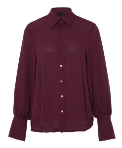 Dames blouse bordeaux