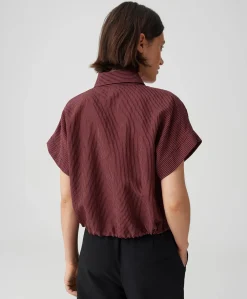 Dames blouse bordeaux
