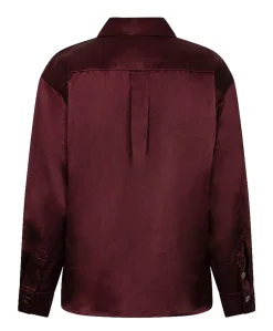 Dames blouse bordeaux