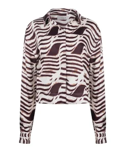 Dames blouse bordeaux