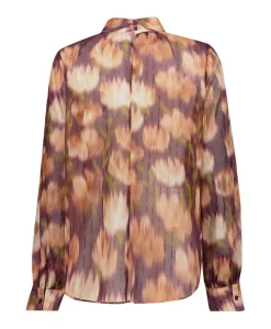 Dames blouse bordeaux