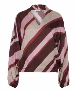 Dames blouse bordeaux