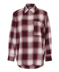 Dames blouse bordeaux