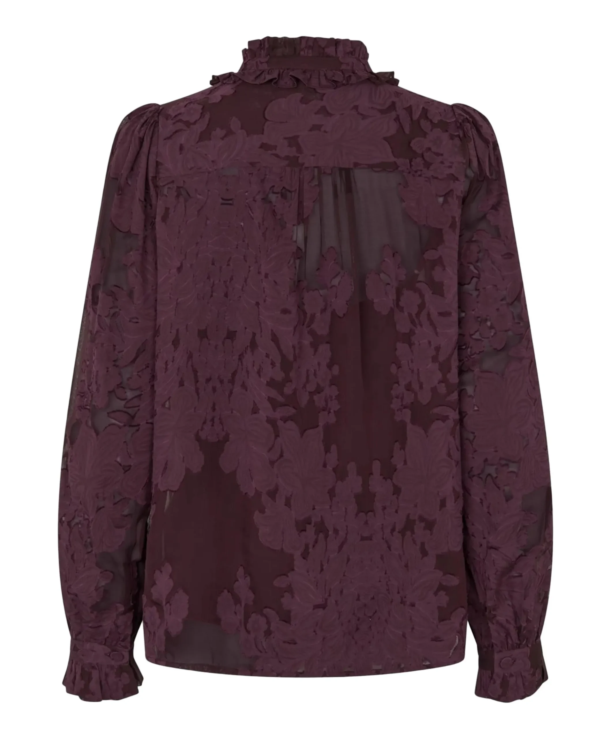 Dames blouse bordeaux
