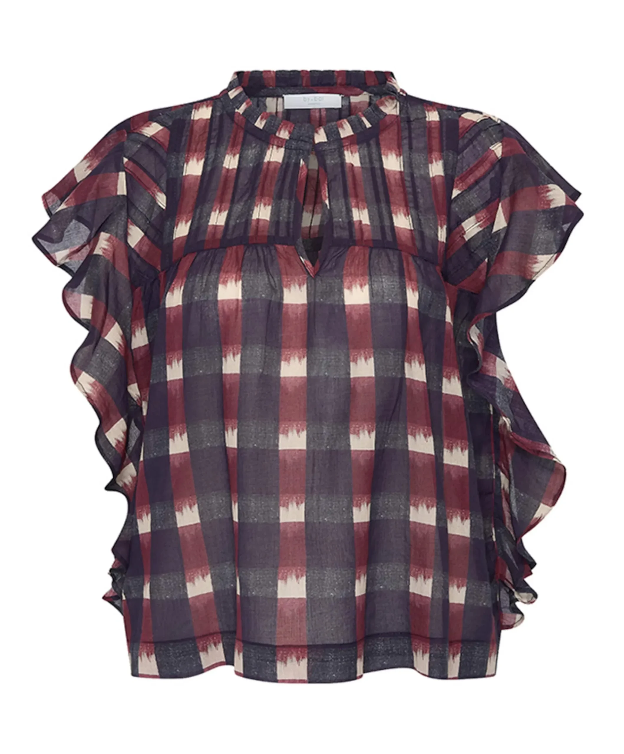 Dames blouse bordeaux