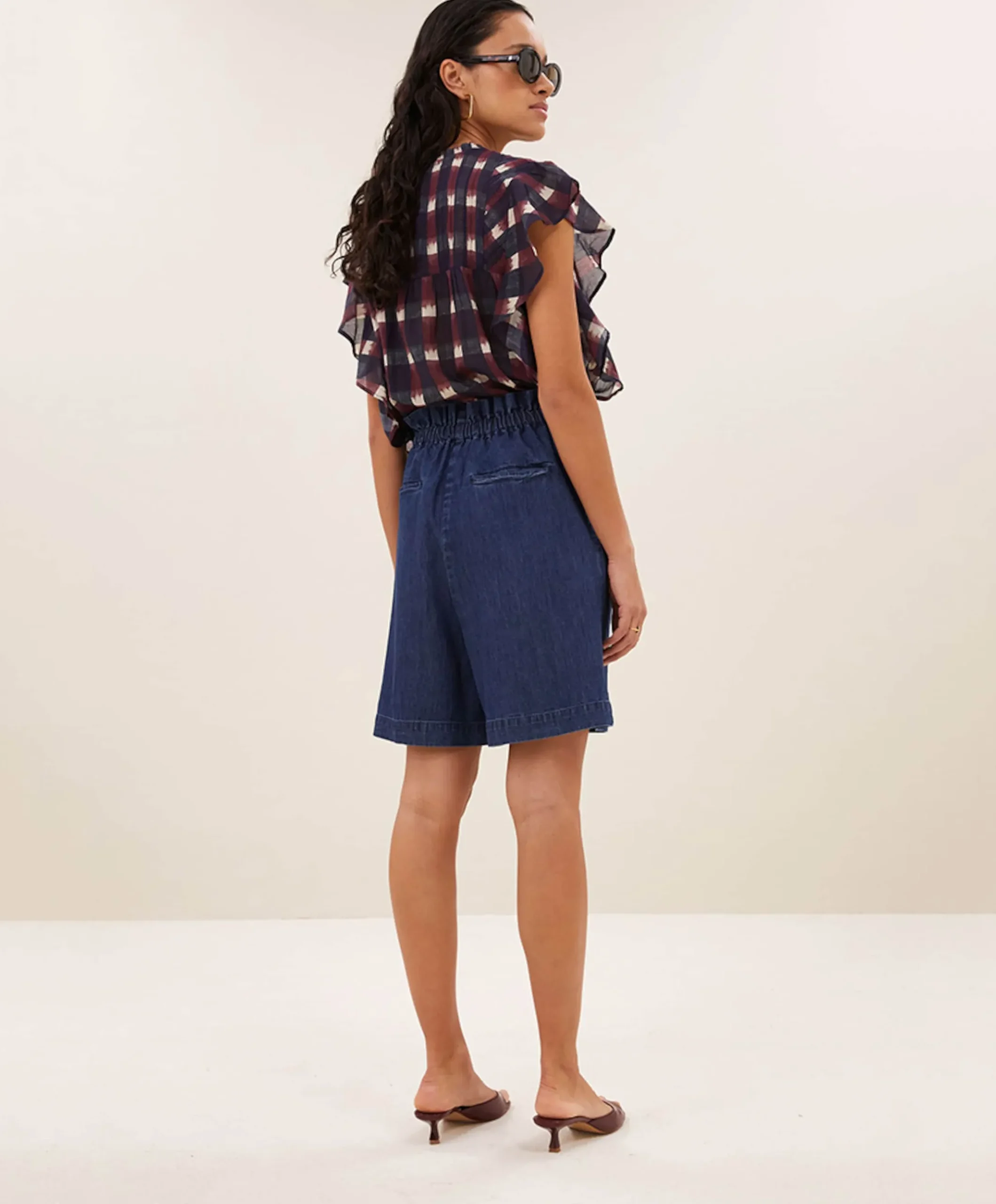 Dames blouse bordeaux