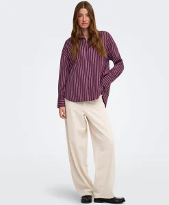 Dames blouse bordeaux
