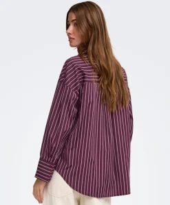 Dames blouse bordeaux