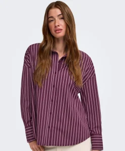 Dames blouse bordeaux