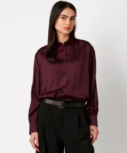Dames blouse bordeaux