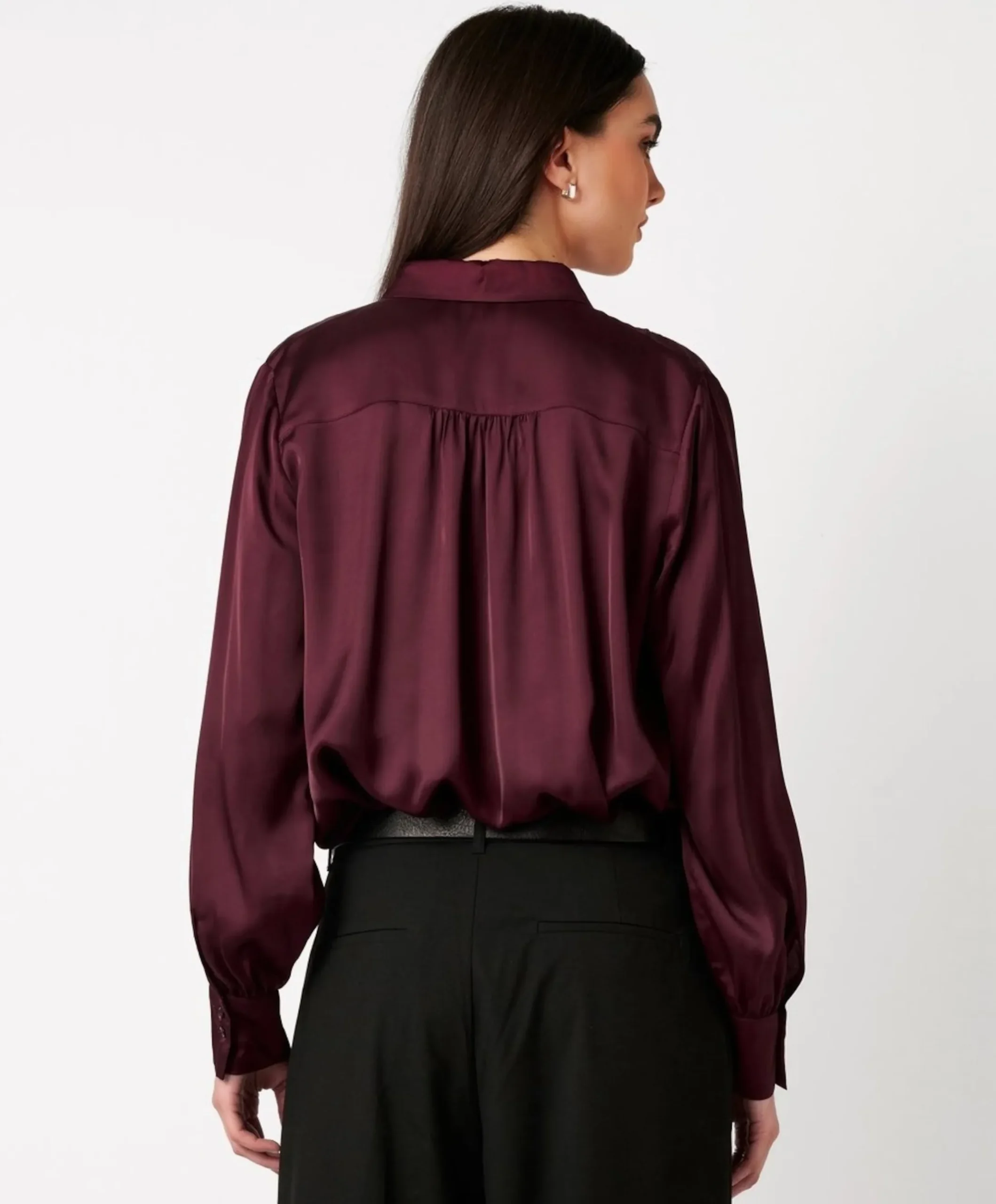 Dames blouse bordeaux