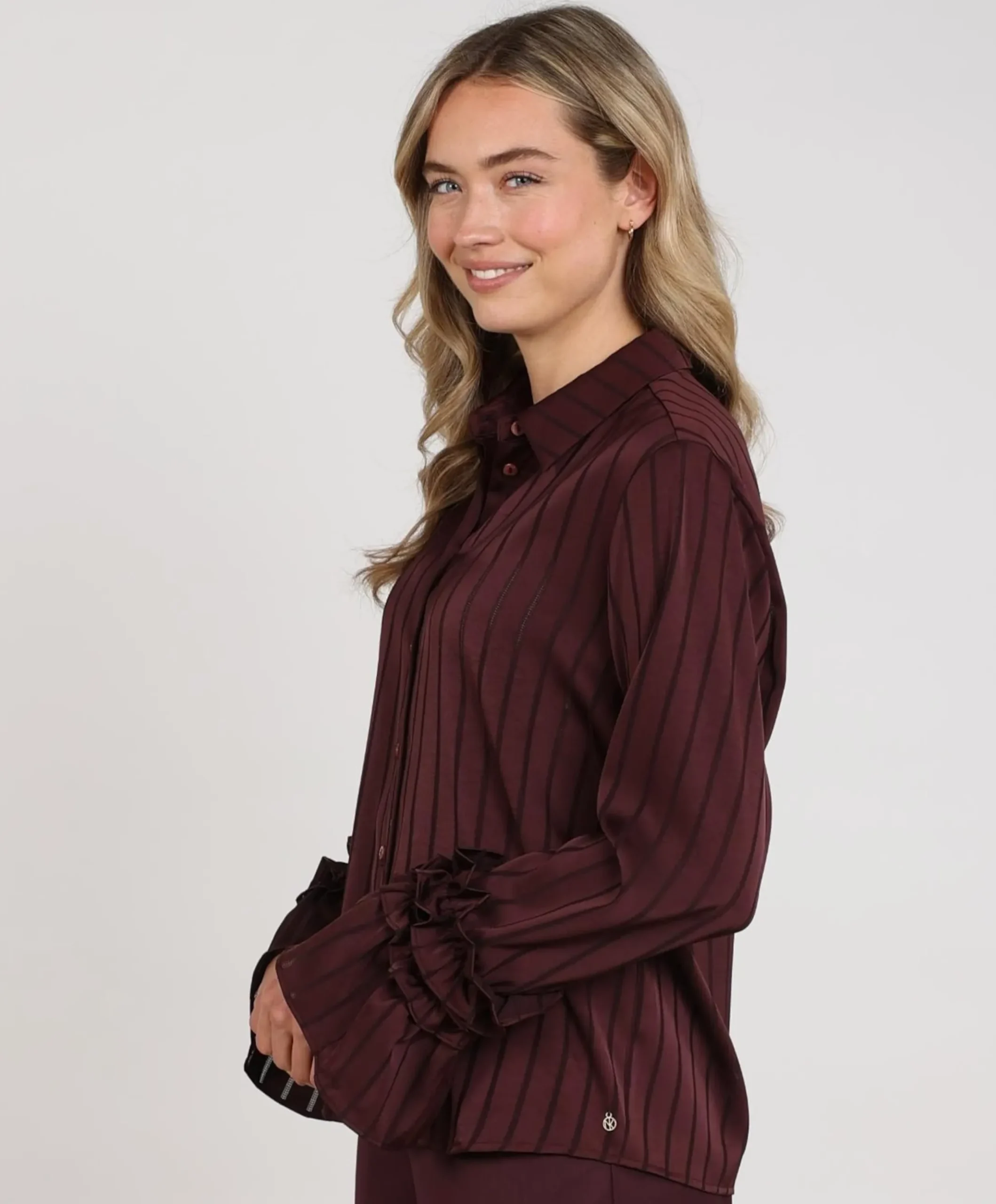 Dames blouse bordeaux