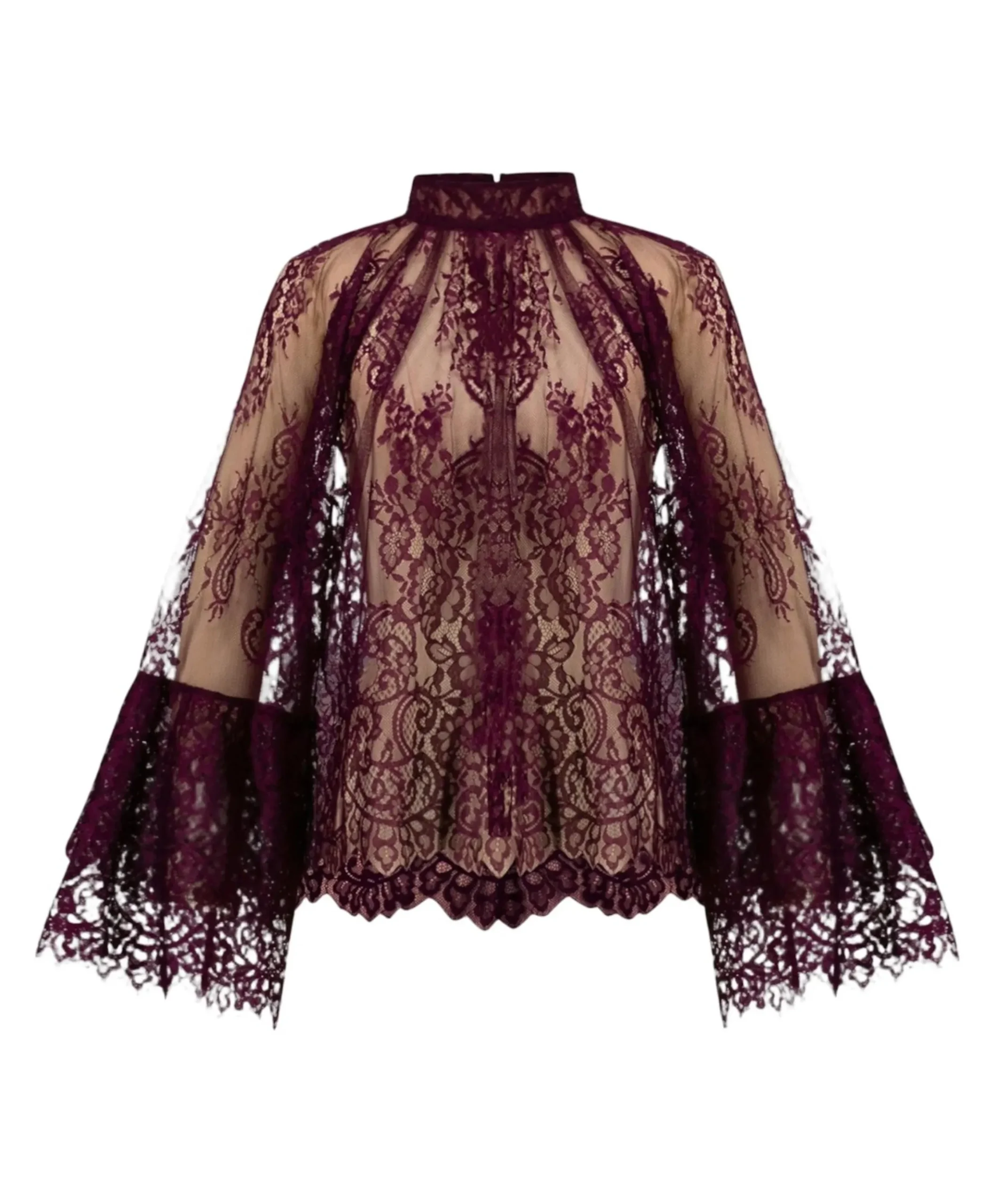 Dames blouse bordeaux