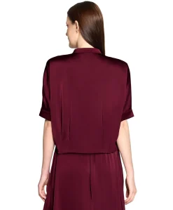 Dames blouse bordeaux