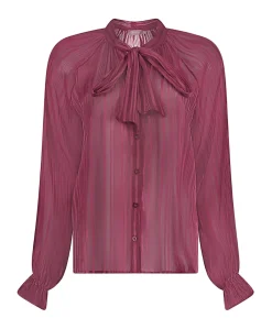 Dames blouse bordeaux