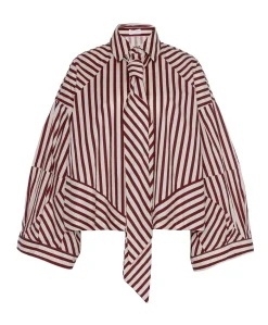 Dames blouse bordeaux