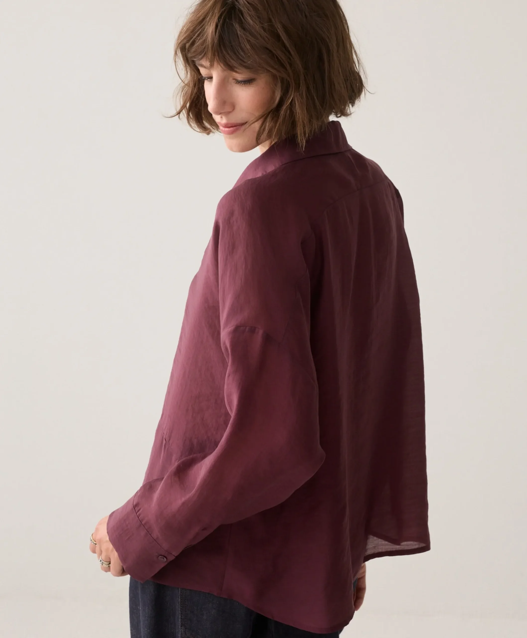 Dames blouse bordeaux