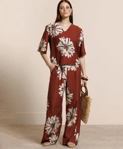 Dames blouse brique