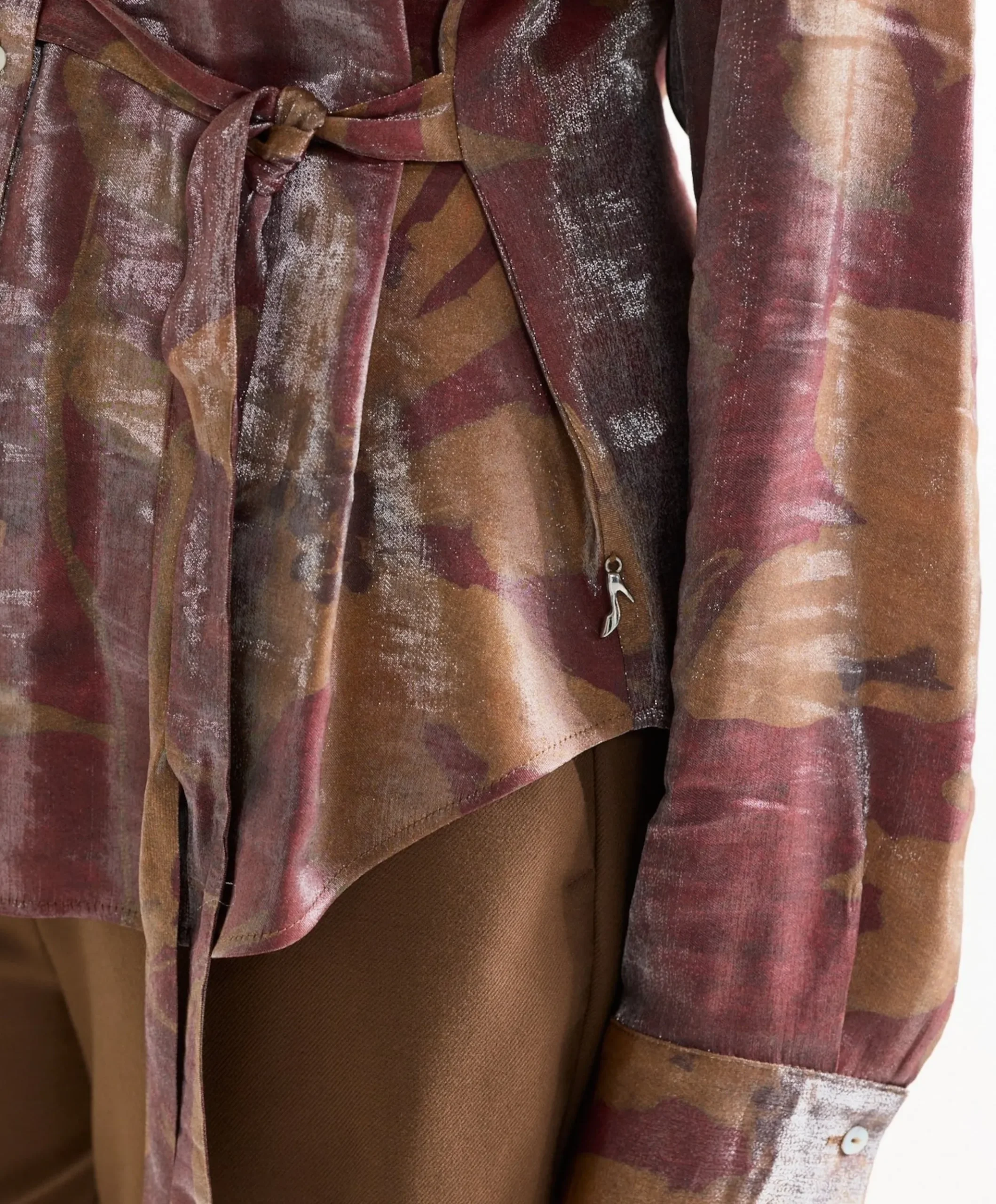 Dames blouse brique
