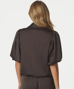 Dames blouse bruin