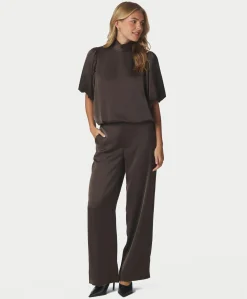 Dames blouse bruin