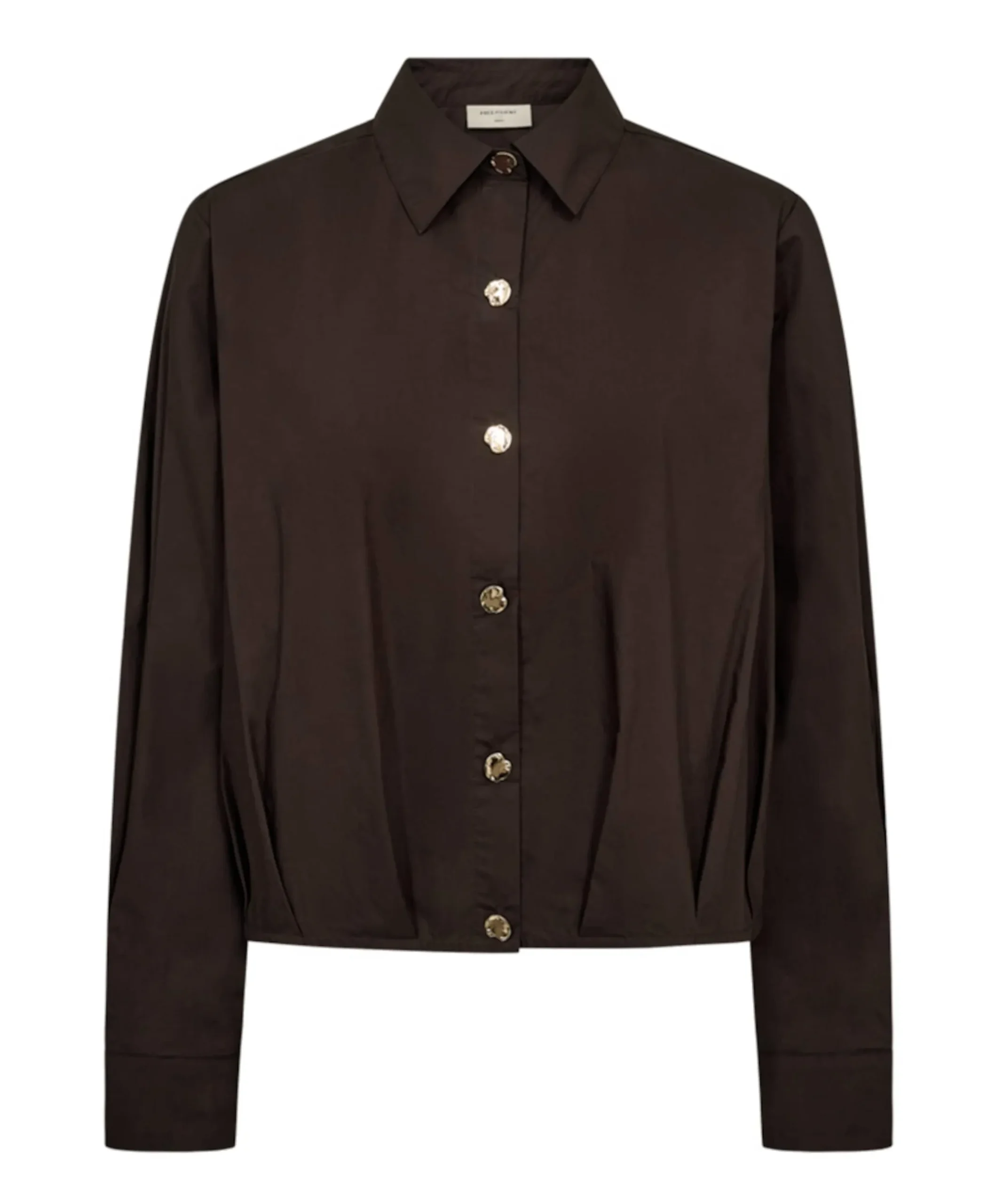 Dames blouse bruin