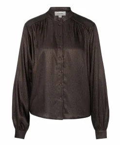 Dames blouse bruin