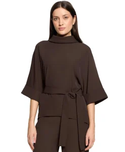 Dames blouse bruin