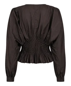 Dames blouse bruin