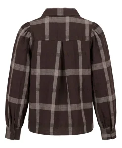 Dames blouse bruin