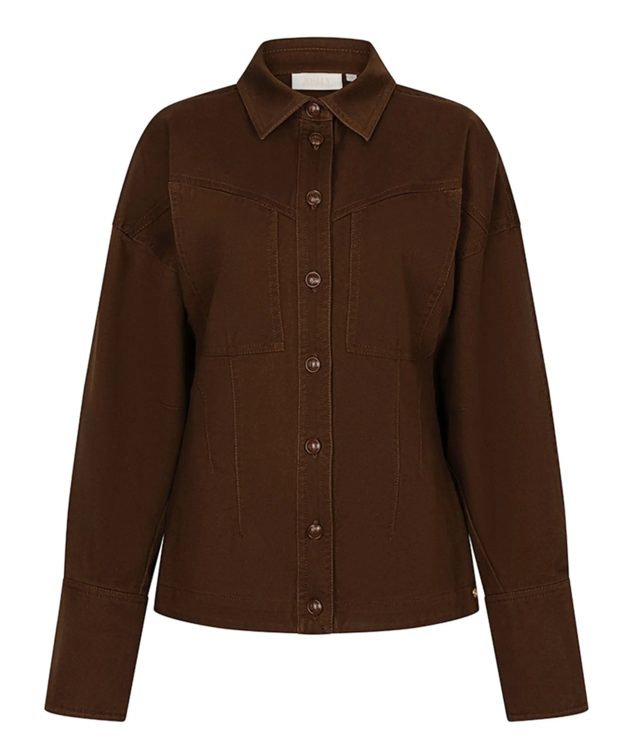 Dames blouse bruin
