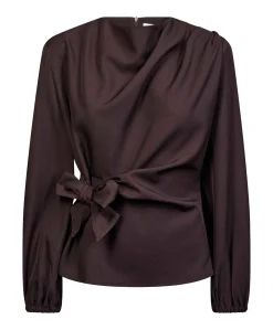 Dames blouse bruin