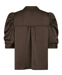 Dames blouse bruin