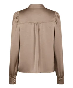 Dames blouse bruin