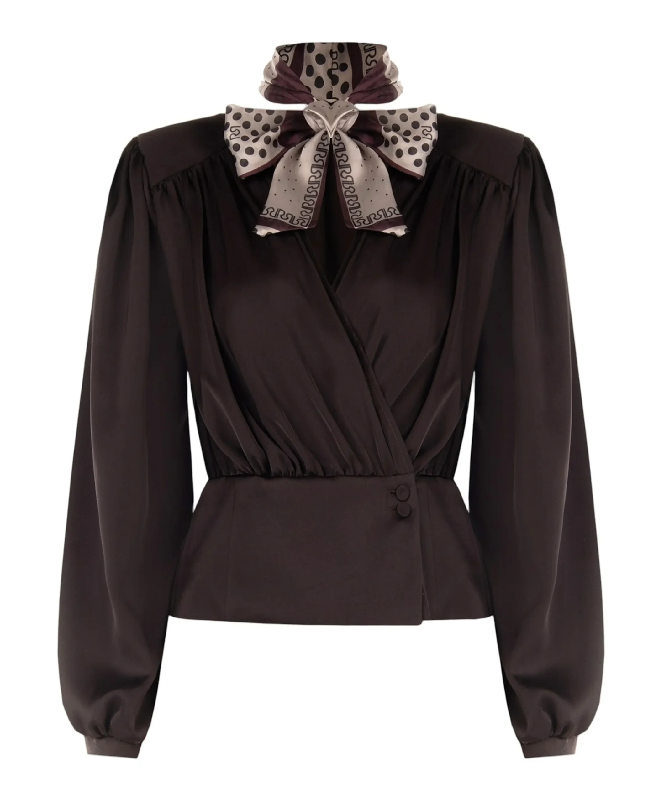 Dames blouse bruin