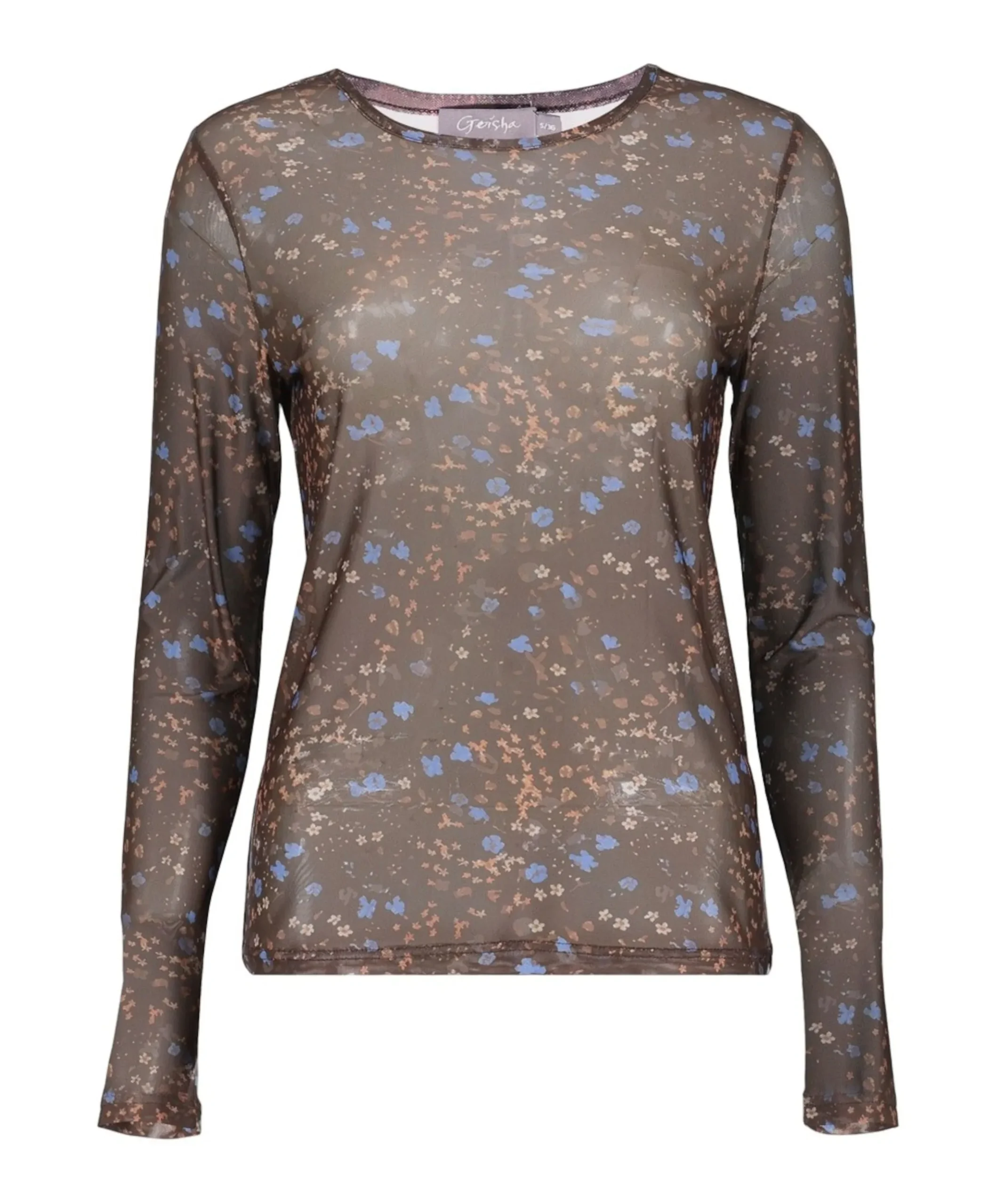 Dames blouse bruin