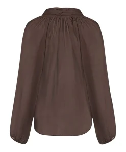 Dames blouse bruin