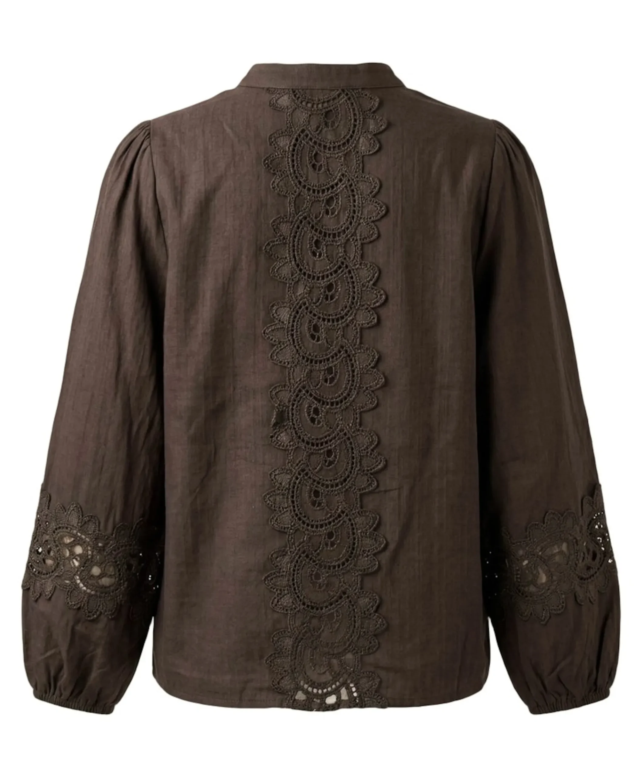 Dames blouse bruin