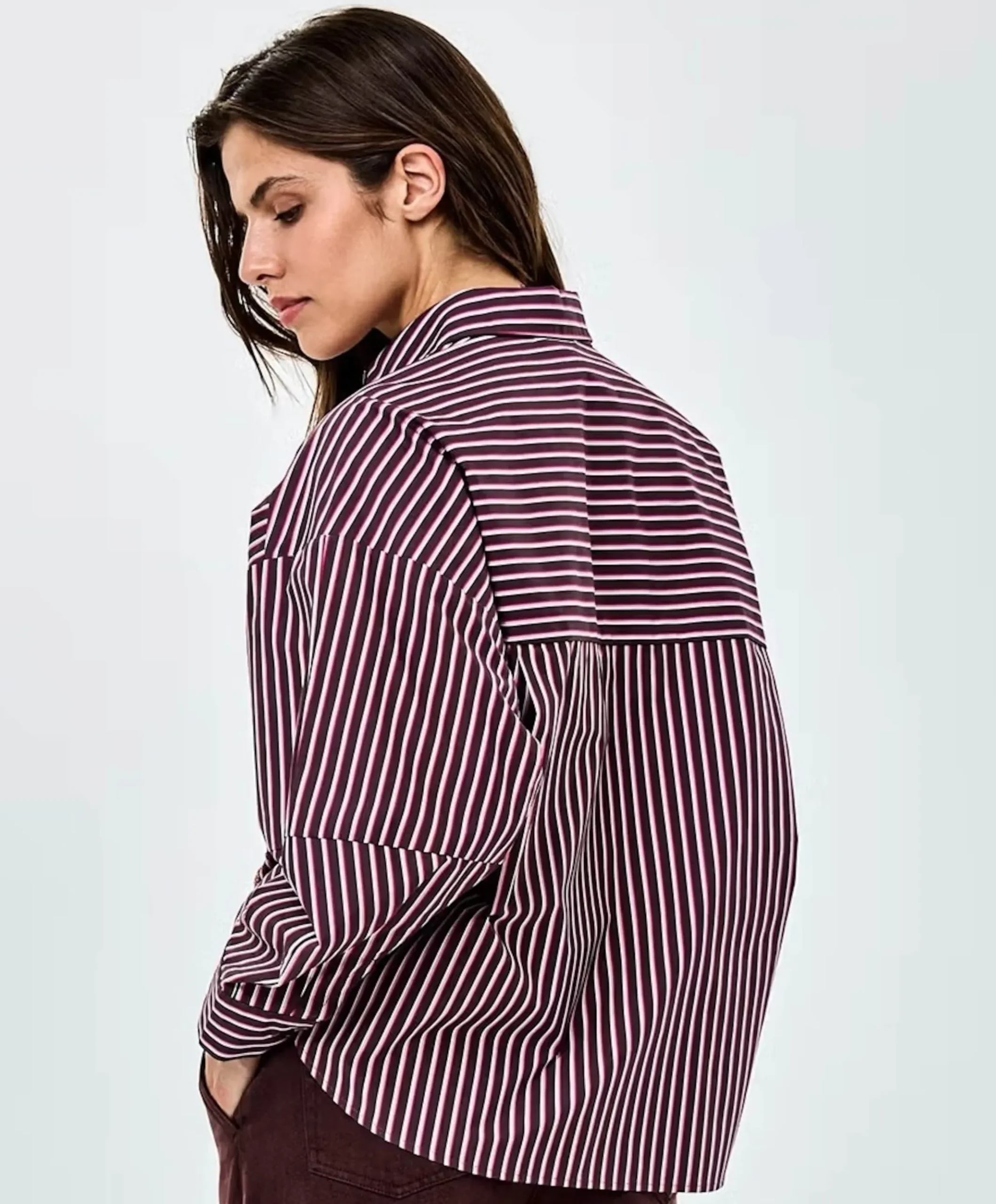 Dames blouse bruin