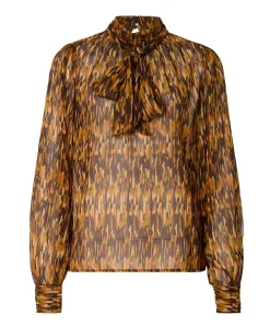 Dames blouse bruin