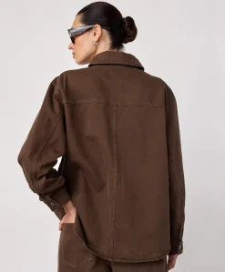 Dames blouse bruin