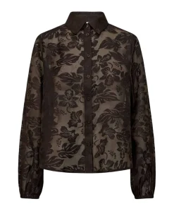 Dames blouse bruin