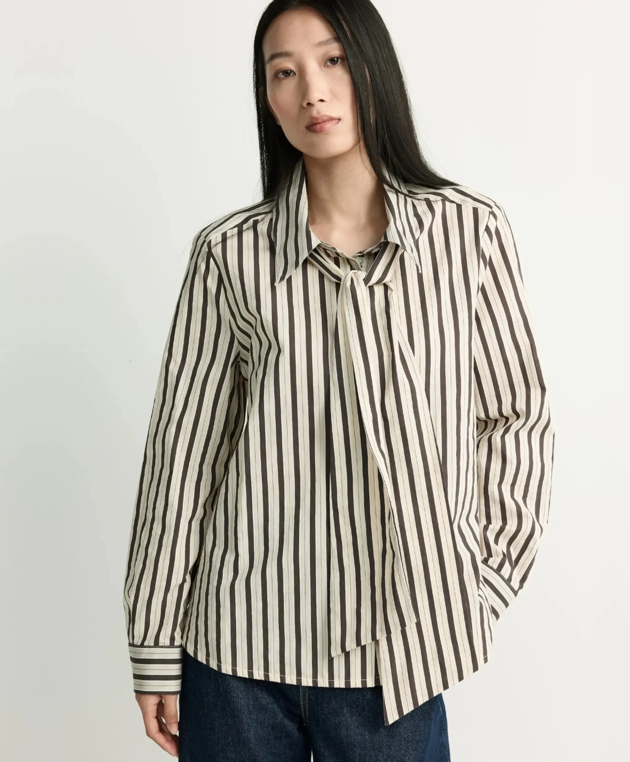 Dames blouse bruin